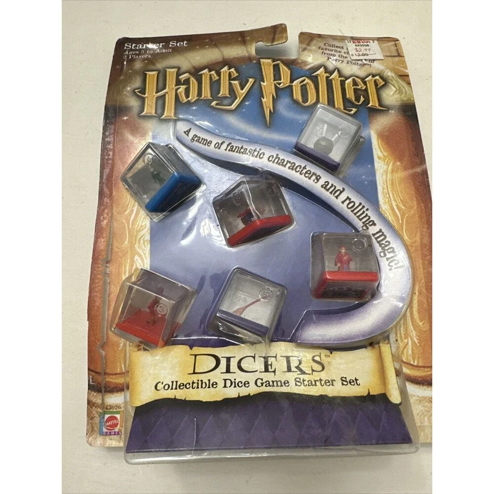 Vtg Harry Potter Dicers Toy Collectible Dice Game Starter Set Mattel Games New